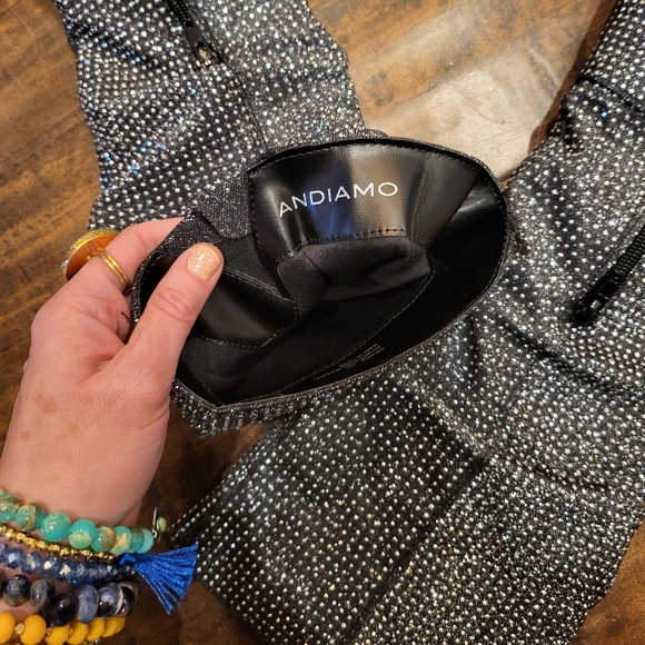 Black and Silver Sparkly Boots - Picture 9 of 10